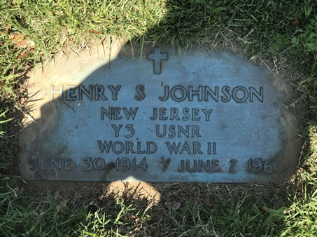 Henry S. Johnson Grave Marker
